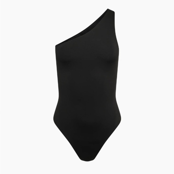 Aexae NWT One Shoulder One-Piece Bathing Suit Minimalist Classic Cheeky Vacation - Picture 6 of 16
